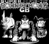Super Donkey Kong GB title screen for GameBoy